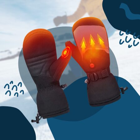 “Sun Will” heated ski gloves