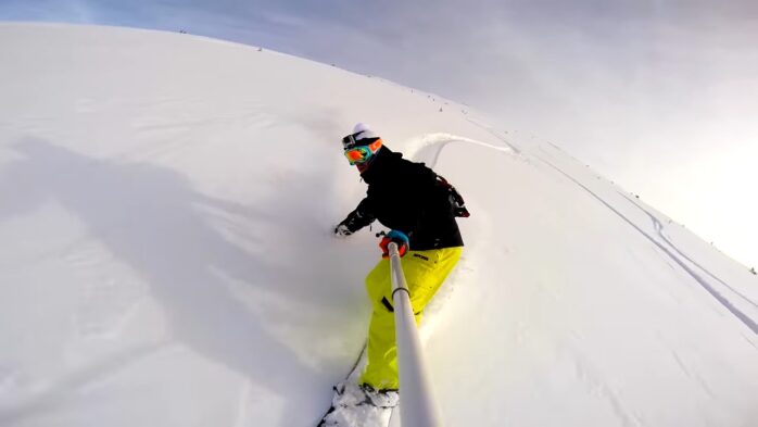 Snowboarding Off Piste Backcountry